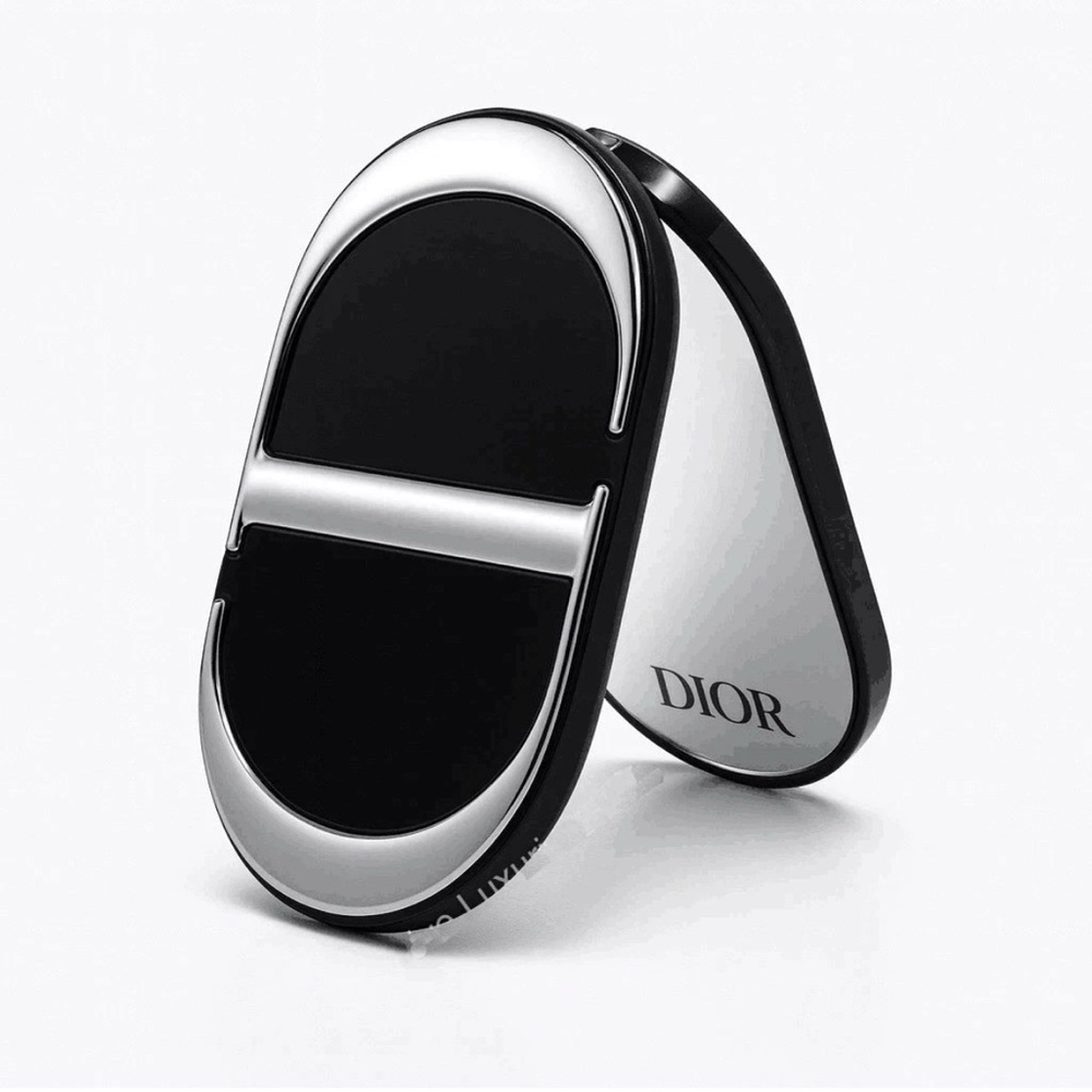 Dior CD Logo Makeup Mirror with Phone Holder Stand Dual Mirror 🌷